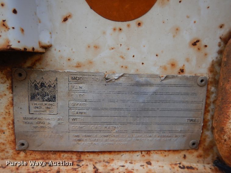 image for item DH2361 Trail King lowboy equipment trailer