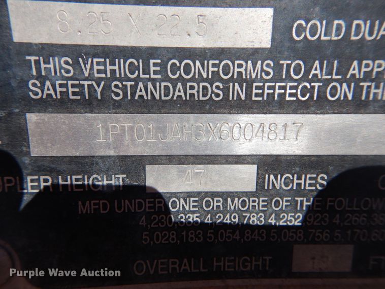 image for item DH4390 1999 Trailmobile dry van trailer