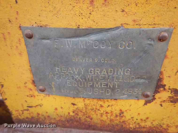 image for item DH4789 F.W. McCoy Co sheepsfoot double drum roller