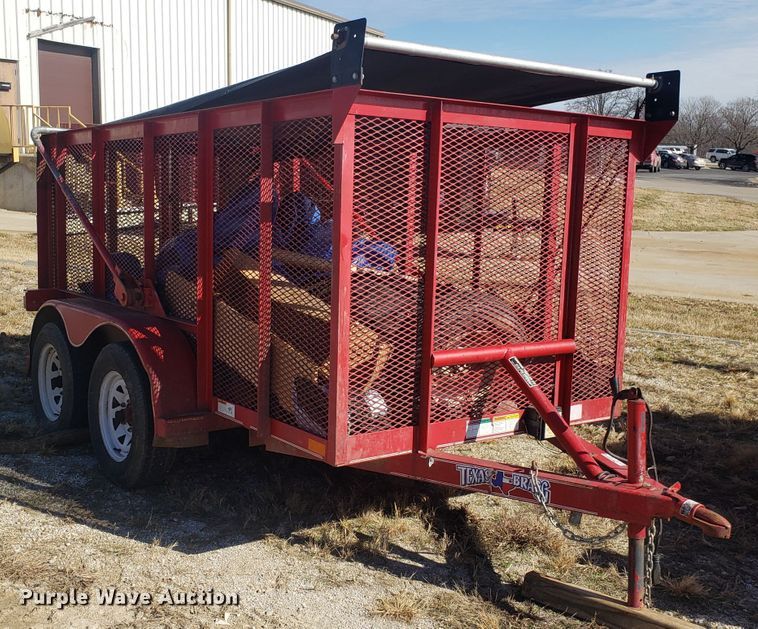 image for item EZ9071 2010 Texas Bragg utility trailer
