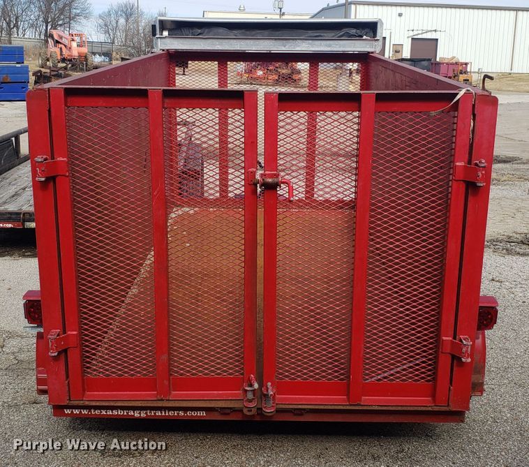 image for item EZ9097 2011 Texas Bragg utility trailer