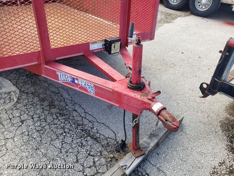image for item EZ9097 2011 Texas Bragg utility trailer