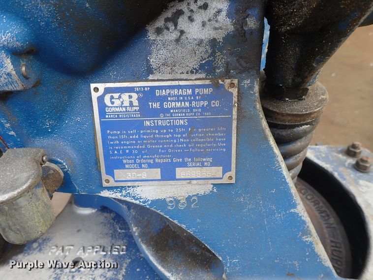 image for item FF9270 Gorman Rupp 3D-8 diaphragm pump