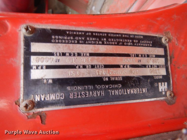 image for item FU9213 1974 International 1600 fuel truck