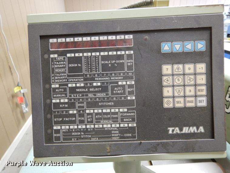 image for item FU9750 Tajima TMEF-H620-W embroidery machine