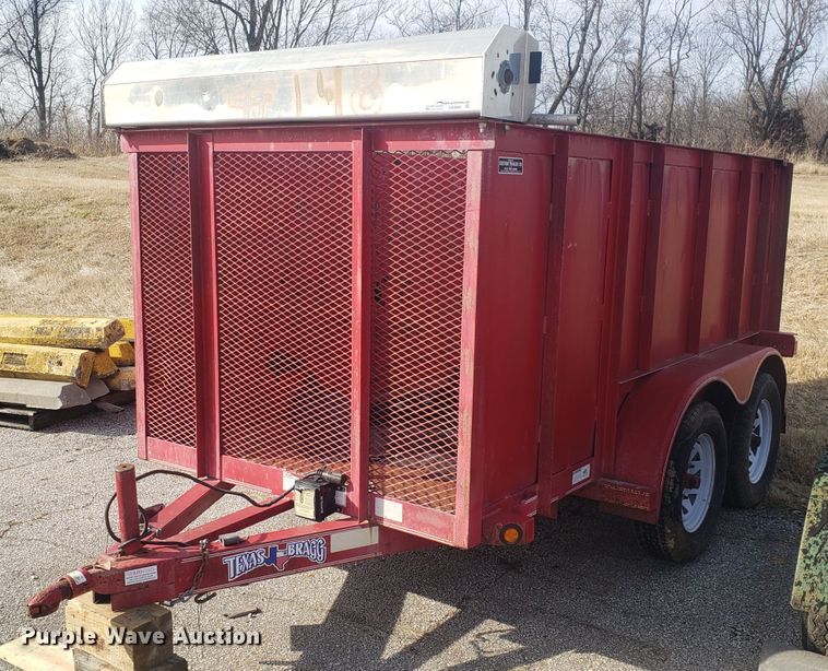 image for item GA9485 2011 Texas Bragg utility trailer