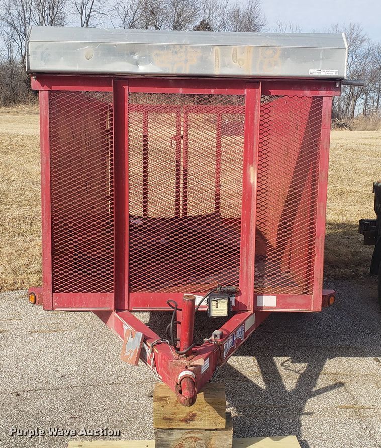 image for item GA9485 2011 Texas Bragg utility trailer
