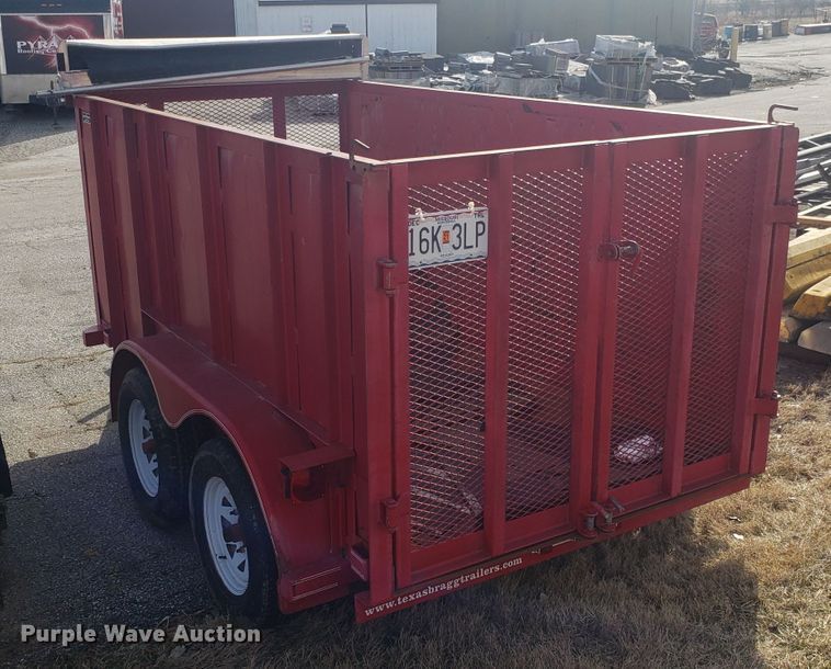 image for item GA9485 2011 Texas Bragg utility trailer