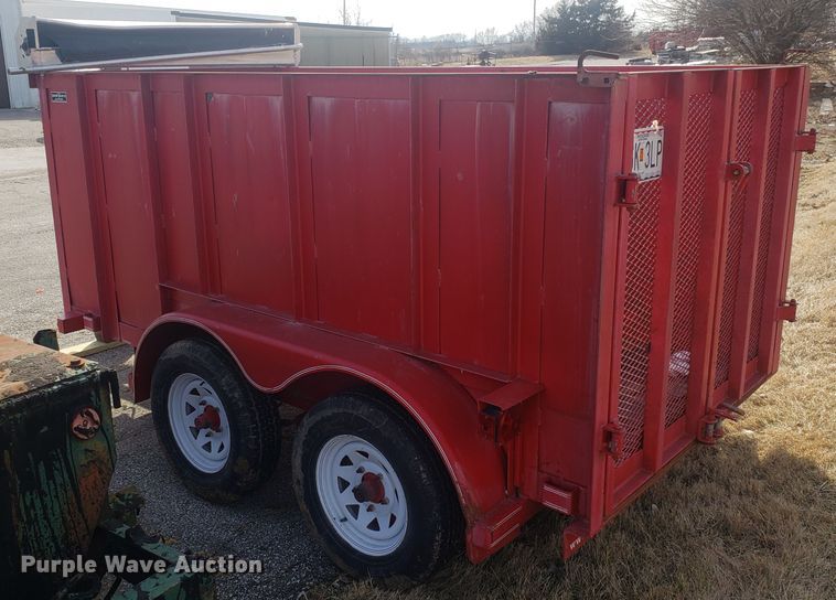 image for item GA9485 2011 Texas Bragg utility trailer
