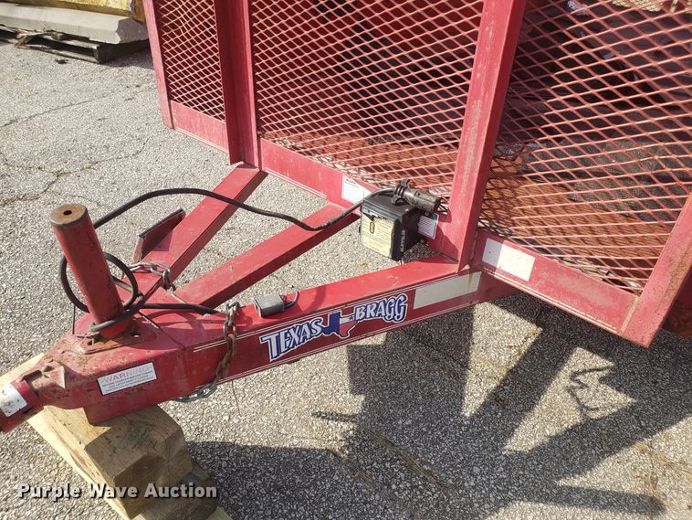 image for item GA9485 2011 Texas Bragg utility trailer