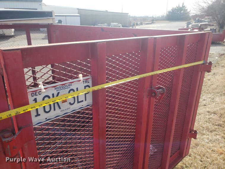 image for item GA9485 2011 Texas Bragg utility trailer