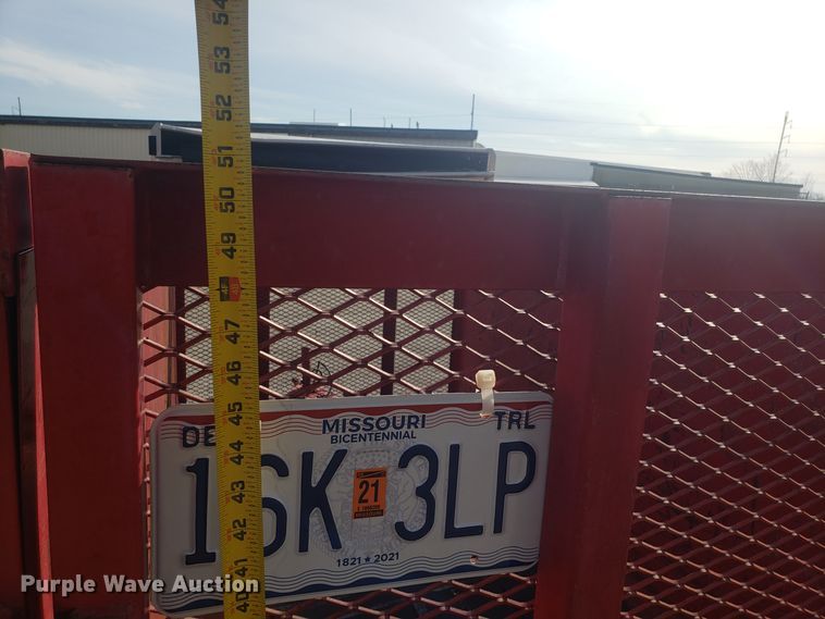 image for item GA9485 2011 Texas Bragg utility trailer