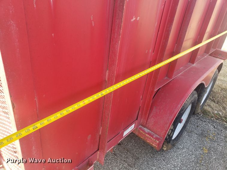 image for item GA9485 2011 Texas Bragg utility trailer