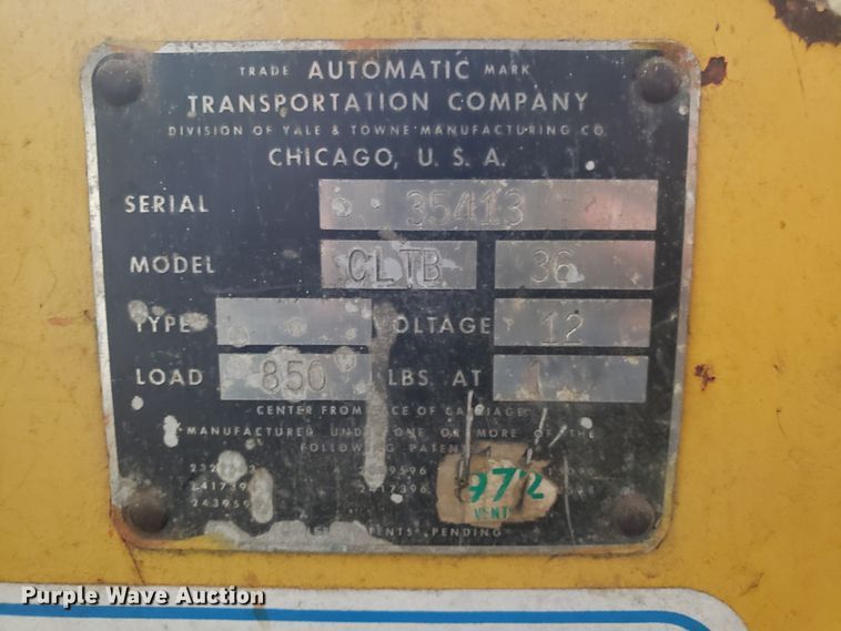 image for item GA9497 Yale CLTB forklift