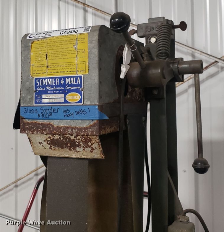 Sommer & Maca glass sander in Grandview, MO Item GA9498 sold Purple