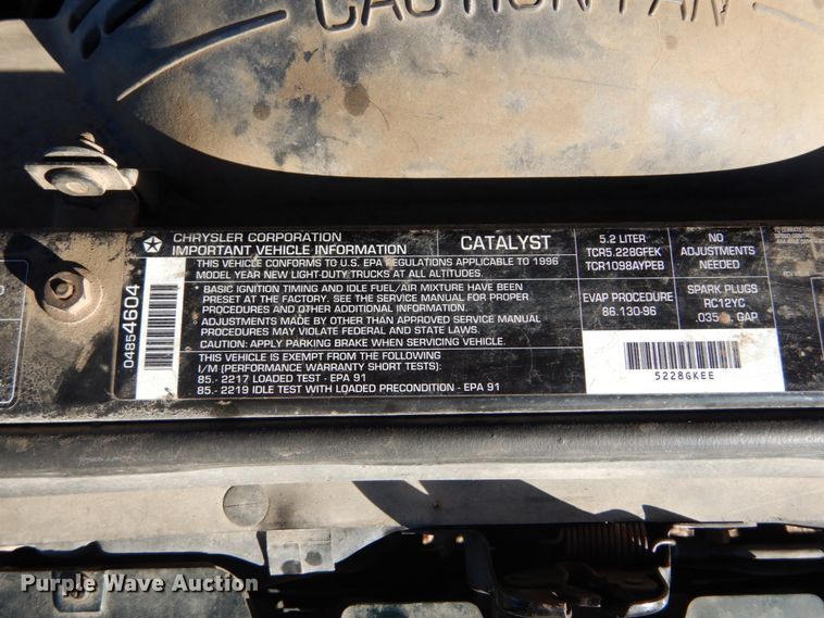 image for item GB9800 1996 Jeep Grand Cherokee SUV