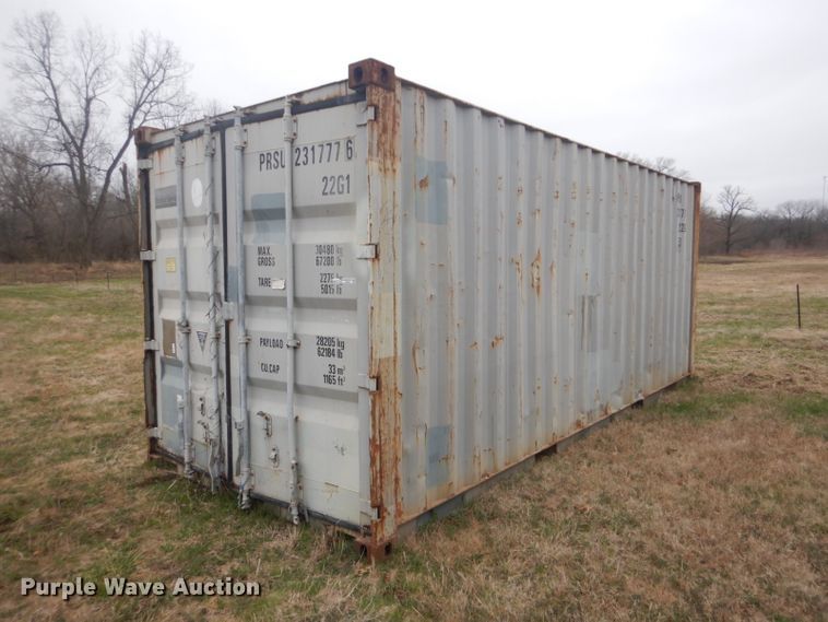 Shipping container in Ada, OK Item GD9051 sold Purple Wave