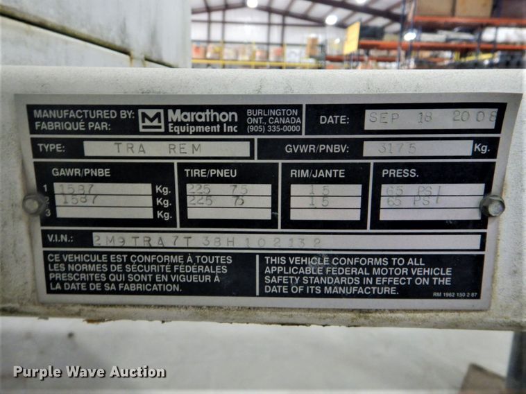 image for item GD9121 2008 Flagro heater trailer