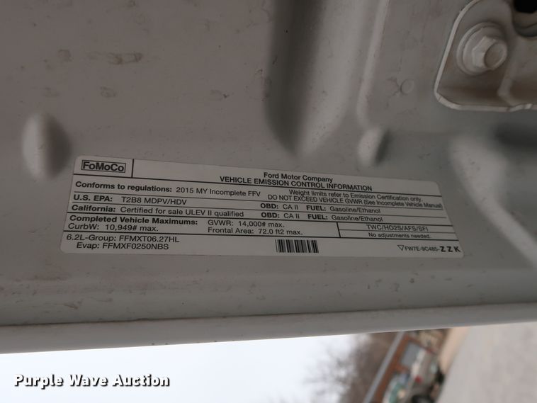 image for item GD9984 2015 Ford F350 Super Duty XL utility bed pickup truck