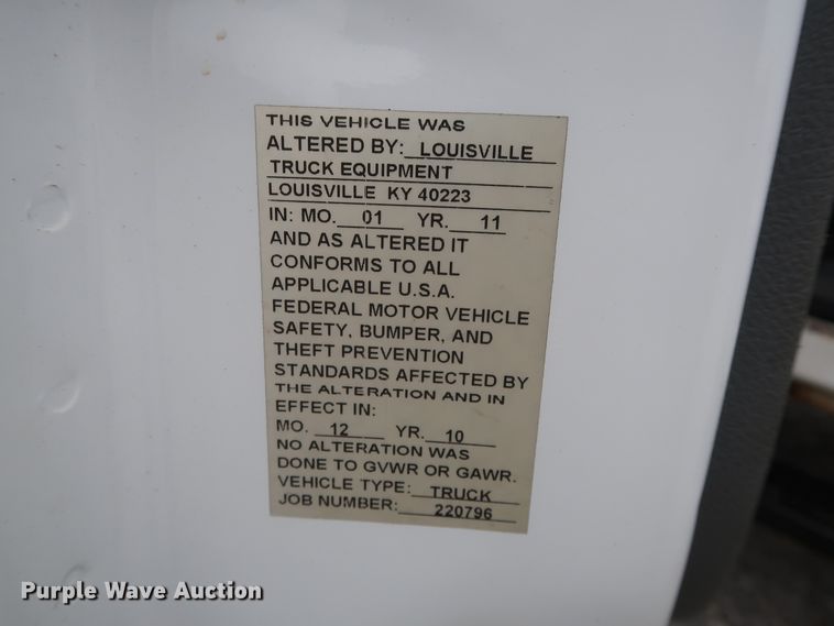 image for item GD9986 2011 Ford F350 Super Duty XL utility bed pickup truck