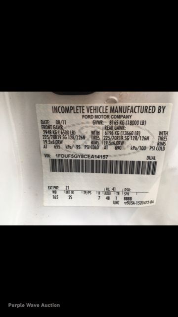 image for item GF9049 2012 Ford F550 Super Duty bucket truck