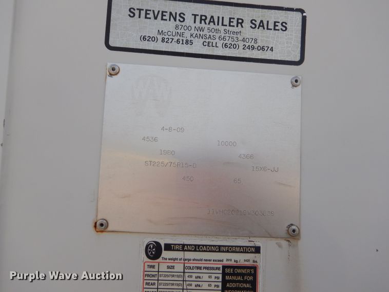 image for item GG9661 2009 WW enclosed cargo trailer