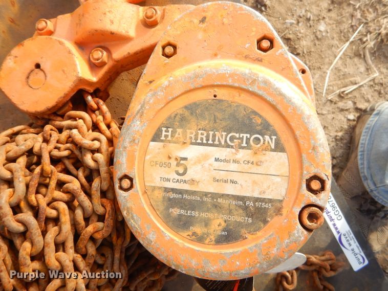 image for item GG9678 (10) Harrington chain hoists