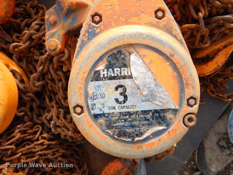image for item GG9678 (10) Harrington chain hoists