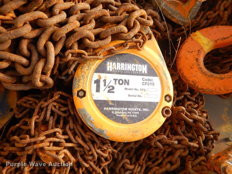 image for item GG9678 (10) Harrington chain hoists