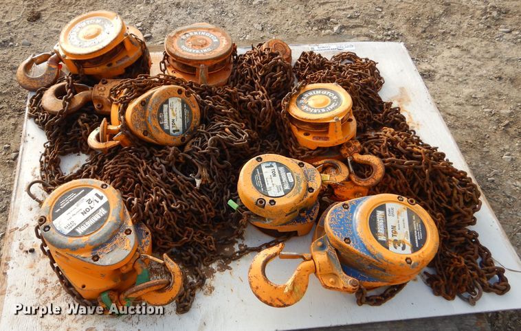 image for item GG9679 (6) Harrington chain hoists