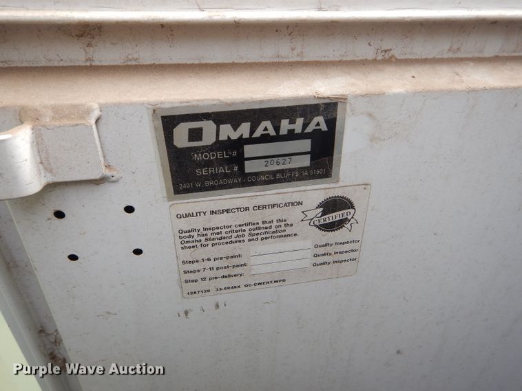 image for item GX9780 Omaha enclosed utility bed