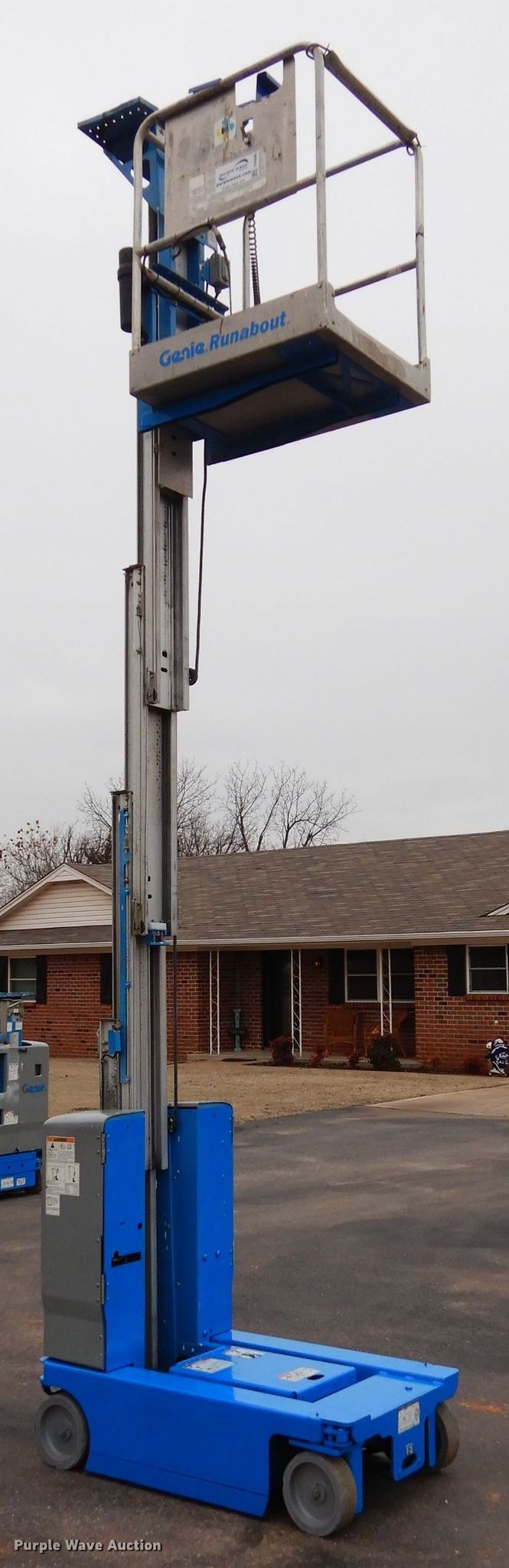 2012 Genie GR15 vertical lift in Marlow, OK Item DH3686 sold