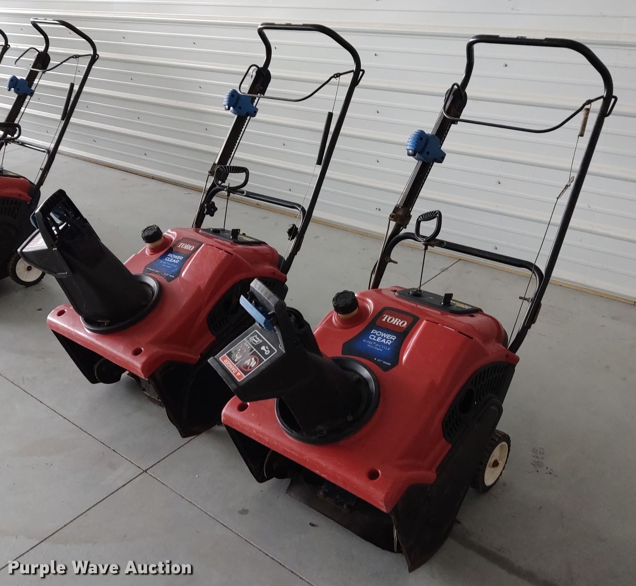 (2) Toro CCR 3650 snow blowers in Andover, KS Item FY9762 sold