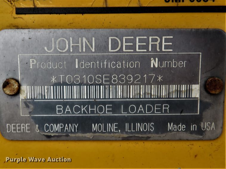 image for item DI2046 1998 John Deere 310SE backhoe