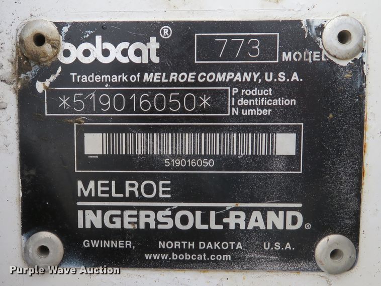 image for item DI2047 2000 Bobcat 773 skid steer
