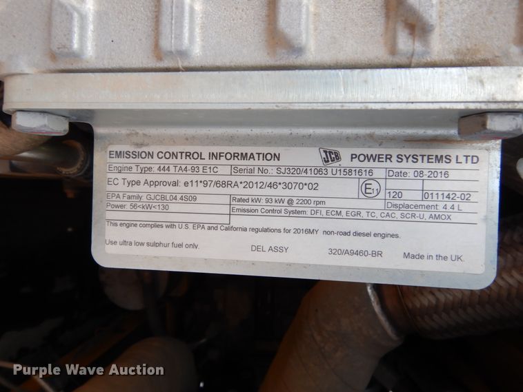 image for item FU9185 2014 JCB JS160 excavator