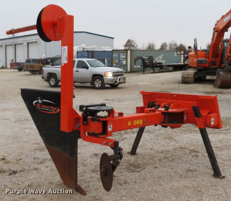 image for item GI9065 Skid steer silt fence plow