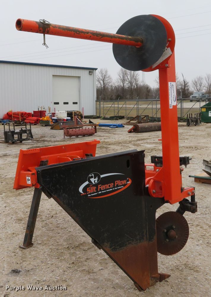 image for item GI9065 Skid steer silt fence plow