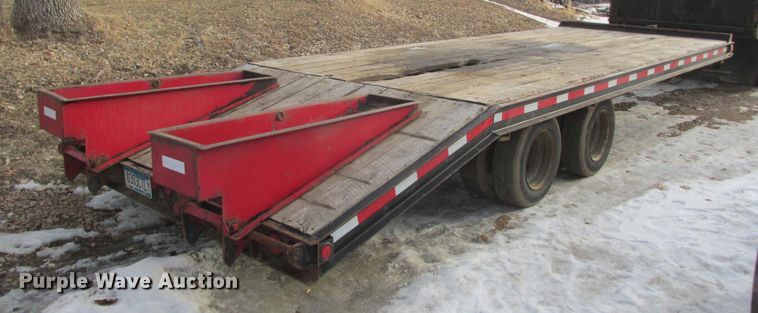 image for item DA8346 1991 Trail King TK20 equipment trailer