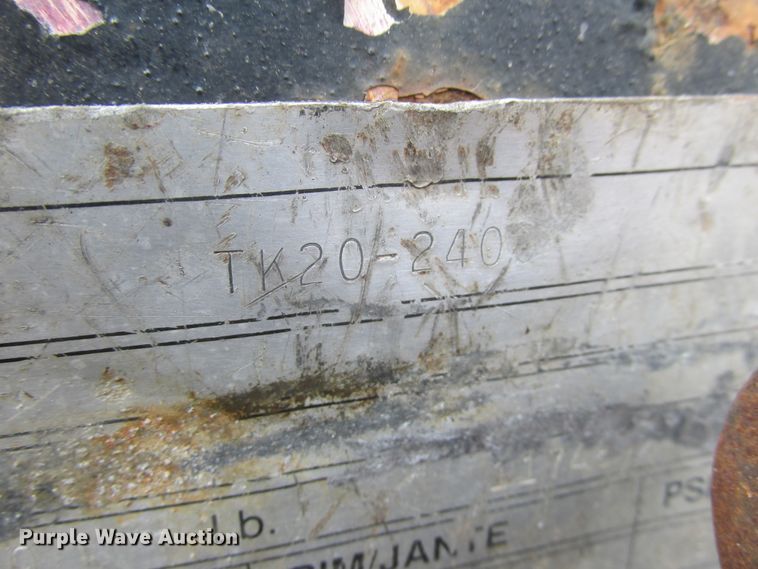 image for item DA8346 1991 Trail King TK20 equipment trailer