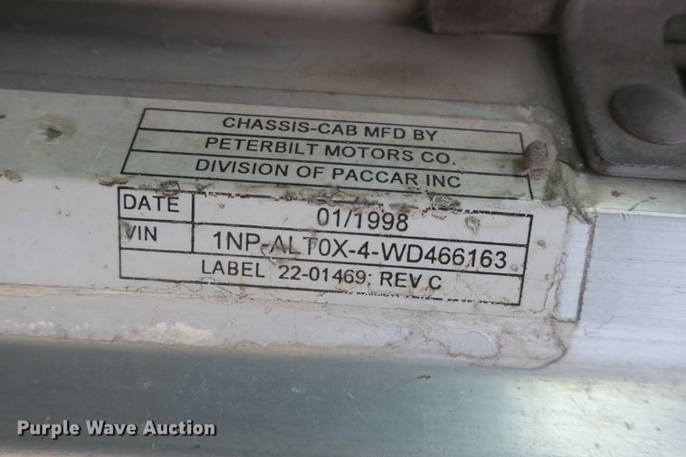 image for item DB10006 1998 Peterbilt 357 ready mix truck