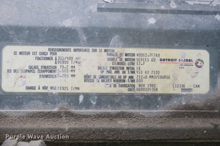 image for item DB10008 1993 Freightliner FLD dump truck