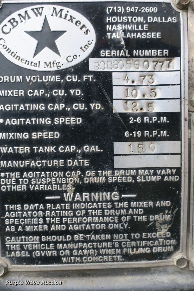 image for item DB10009 1990 Mack RD690S ready mix truck