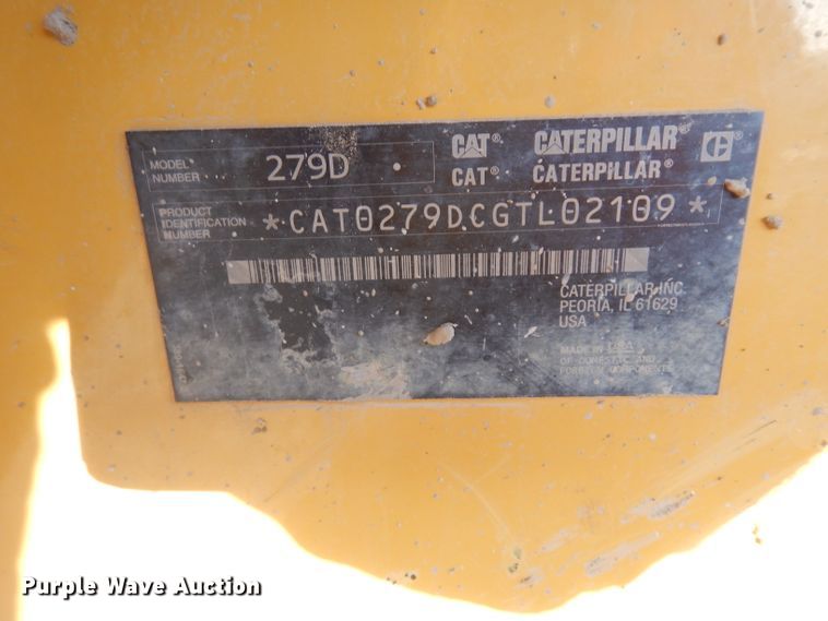 image for item DG6301 2015 Caterpillar 279D skid steer