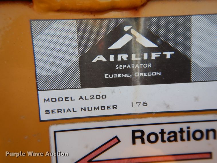 image for item DH2356 Air lift separator with hydraulic power pack