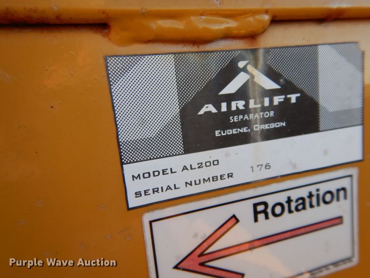 image for item DH2356 Air lift separator with hydraulic power pack