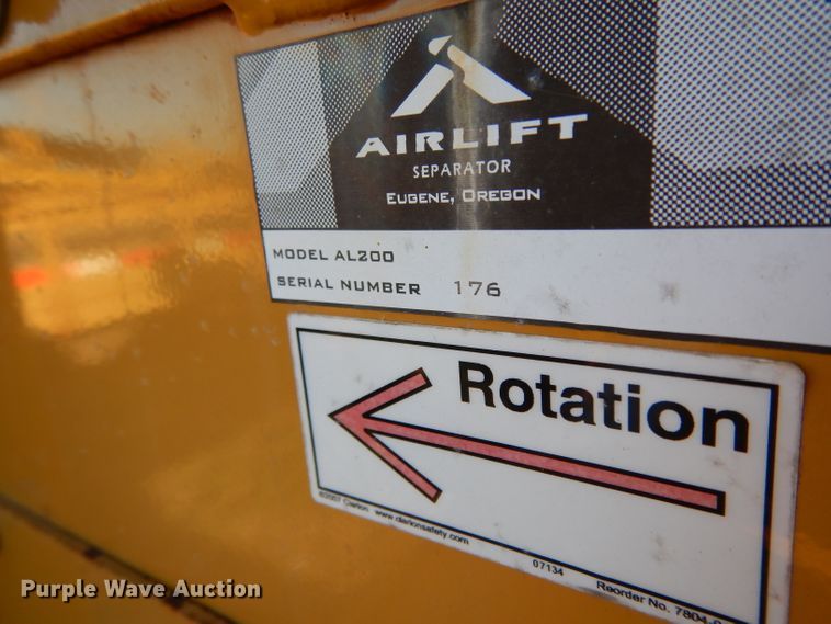 image for item DH2356 Air lift separator with hydraulic power pack