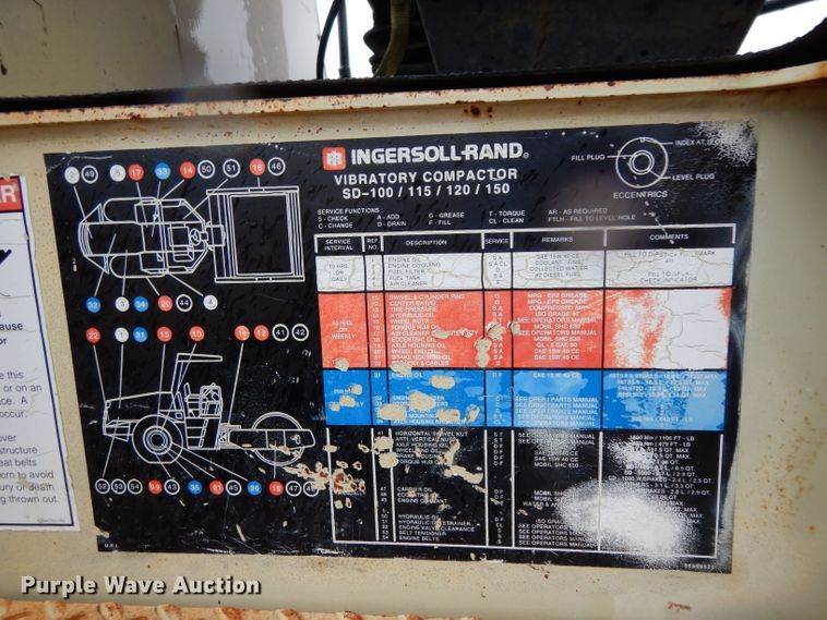 image for item DH2371 Ingersoll Rand 100 Series single drum roller