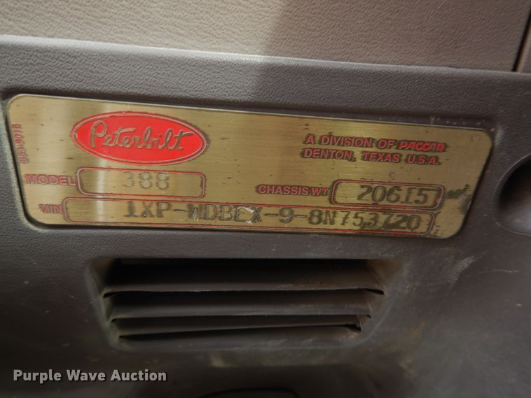 image for item DH4364 2008 Peterbilt 388 semi truck