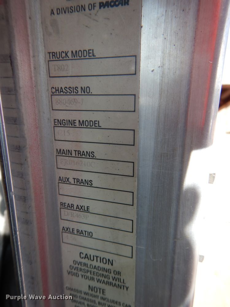 image for item DH4366 2001 Kenworth T800 dump truck